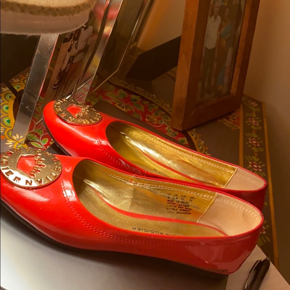 Christian Audiger brand new red loafers.  Size 6.